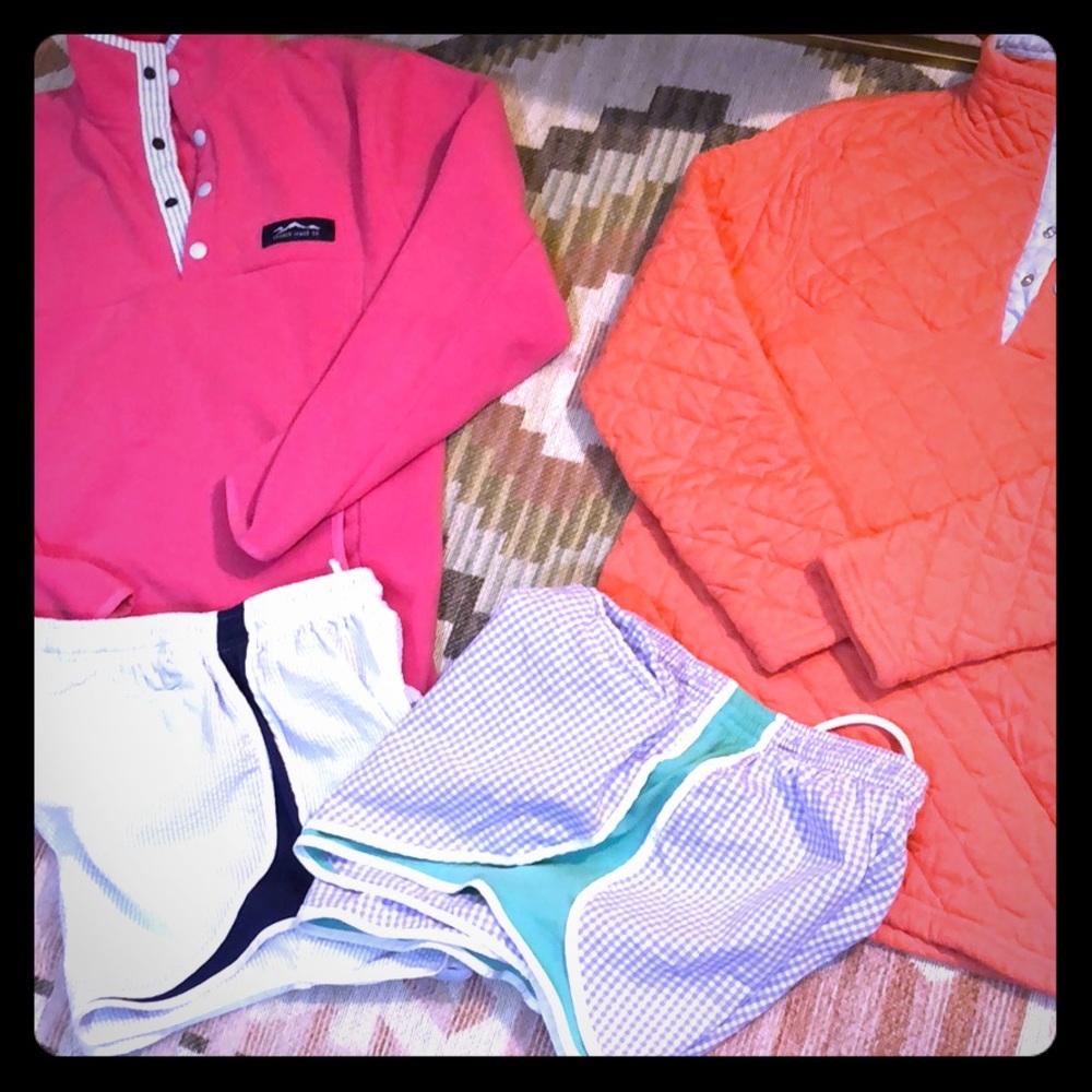 Pink top 2shorts! listed separately with details